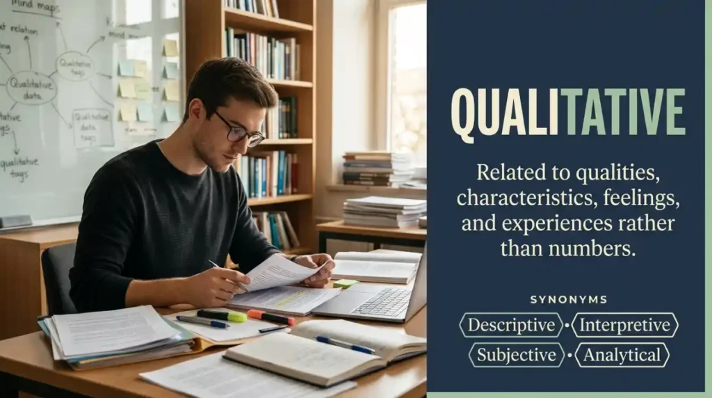 Synonyms for Qualitative