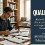 Synonyms for Qualitative